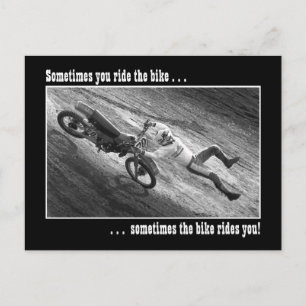 Ibland kör du cykeln.. vykort