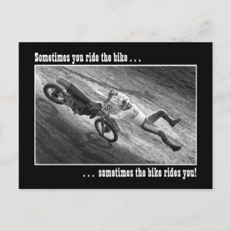 Ibland kör du cykeln.. vykort
