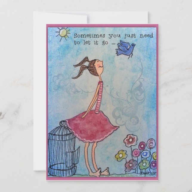 Ibland måste man bara låta det gå julkort (Framsida)