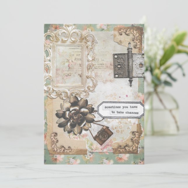 Ibland måste man ta chanser med inspire-kort tack kort (Stående Fram)