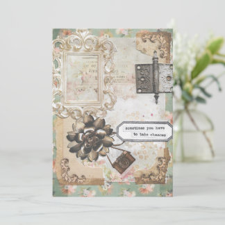 Ibland måste man ta chanser med inspire-kort tack kort