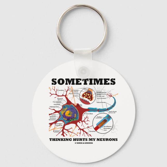 Ibland Ontr det mina Neurons Nyckelring (Framsida)