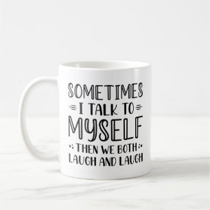 Ibland pratar jag med mig själv kaffemugg