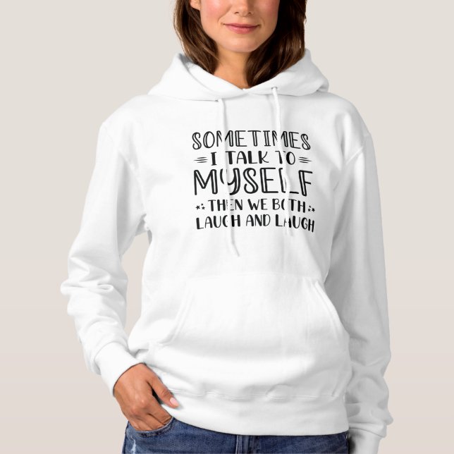 Ibland pratar jag med mig själv t shirt (Framsida)