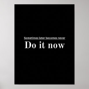 Ibland senare blir det aldrig - Motiv Poste Poster