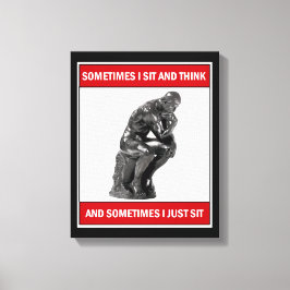Ibland sitter jag och tänka och ibland sitter jag  canvastryck