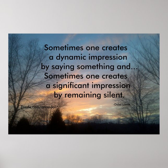 IBLAND SKAPAR man DALAI LAMA-POSTER Poster (Framsidan)