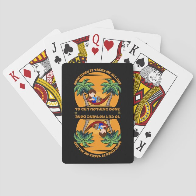 "IBLAND TAR DET.." Lustigt. Casinokort (Baksidan)