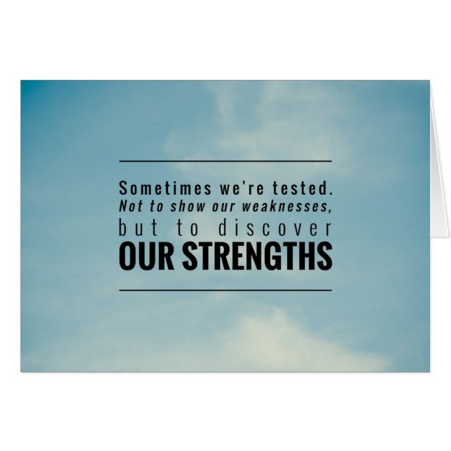 Ibland testas vi hälsningskort (Framsidan Horizontal)