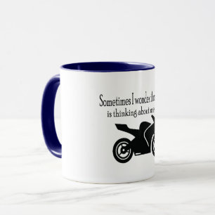 Ibland undrar jag om... Roligt, Motorcykel Mugg