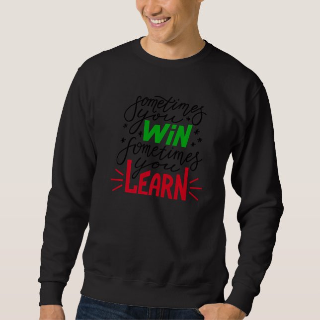 Ibland WinLearning Trading Lagrar Market Exchange Lång Ärmad Tröja (Framsida)