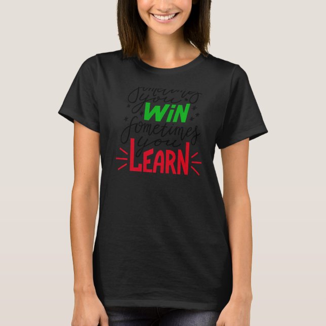 Ibland WinLearning Trading Lagrar Market Exchange T Shirt (Framsida)