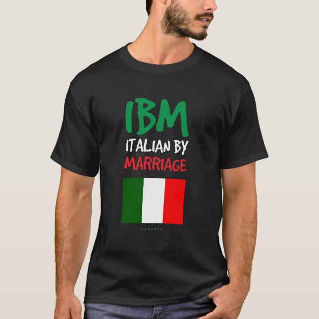 Ibm italiensk efter Giftermål Hoodies funny italie T Shirt (Framsida)