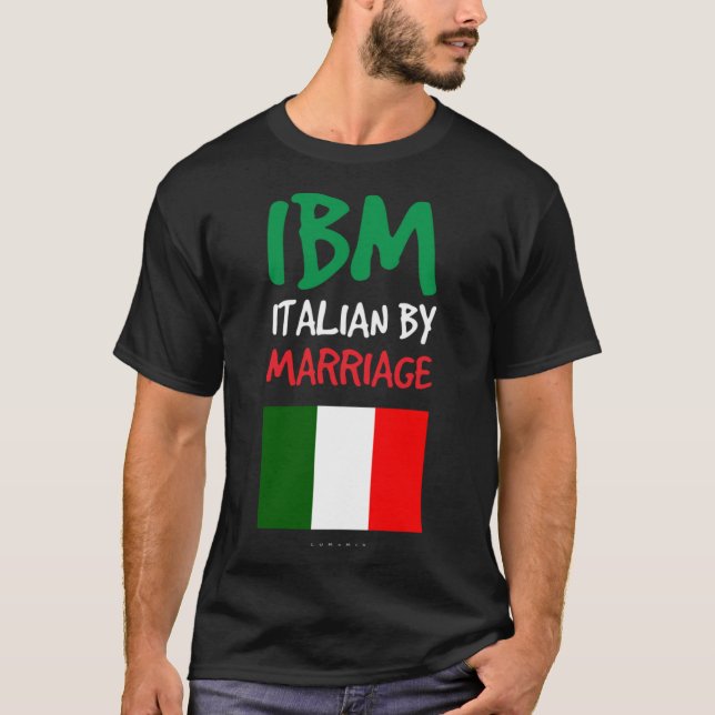 IBM Italienska av Giftermål. Funny italiensk Gift T Shirt (Framsida)