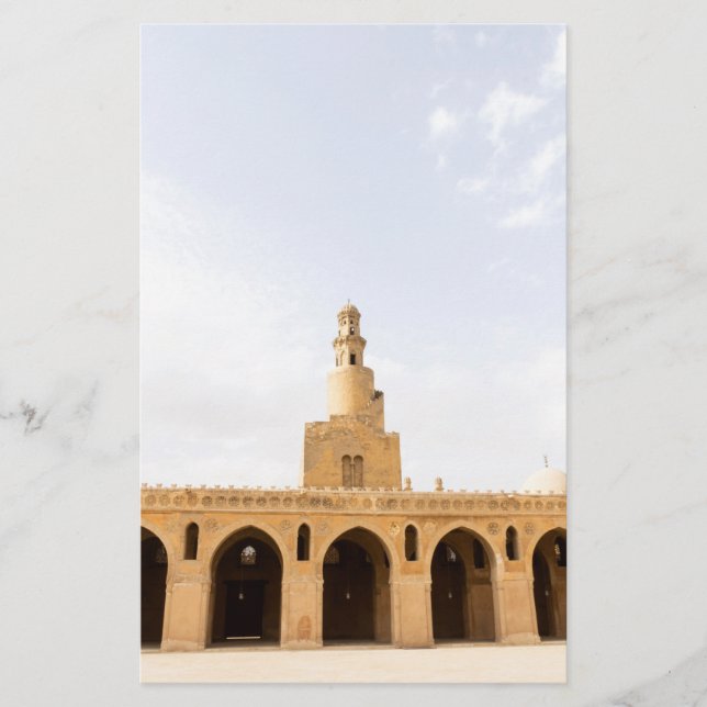 ibn tulun mosque in Cairo,Egypten Brevpapper (Framsida)