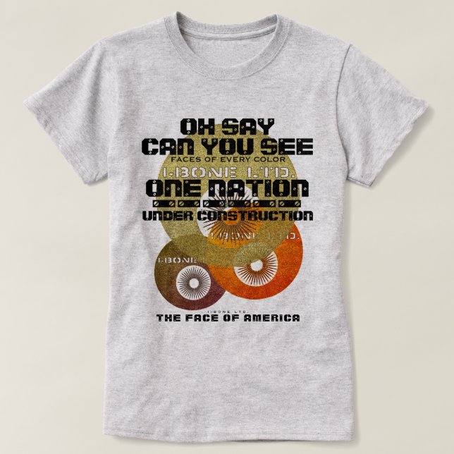 IBONELTD. ETT NATIONELLT ANSIKTE I AMERICA T-Shirt (Design framsida)