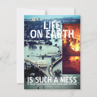 IBONELTD. LIVET PÅ JORD 2d Vykort