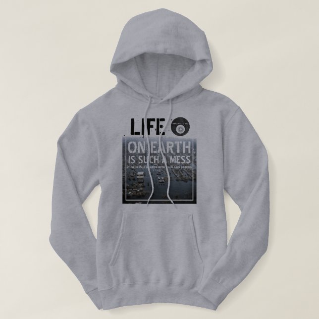 IBONELTD. LIVET PÅ JORD 3 HOODIE (Design framsida)