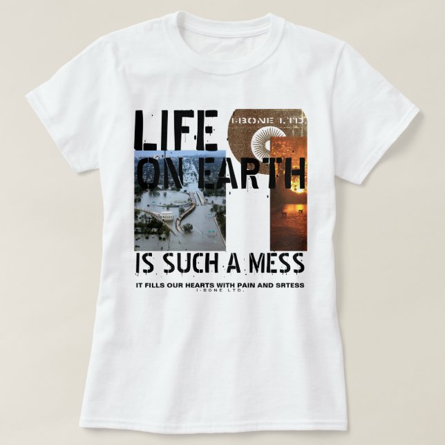 IBONELTD. LIVET PÅ JORDEN 2d T Shirt (Design framsida)