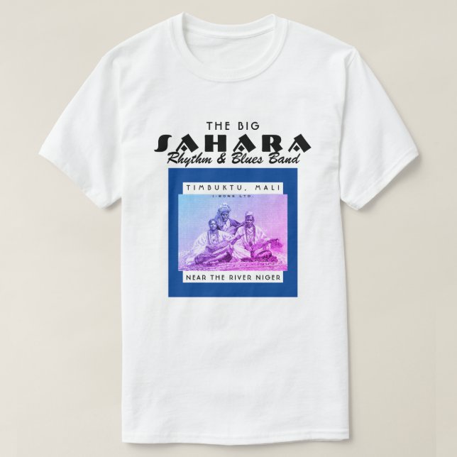 IBONELTD. STORA SAHARA R&B BAND Bl T-Shirt (Design framsida)