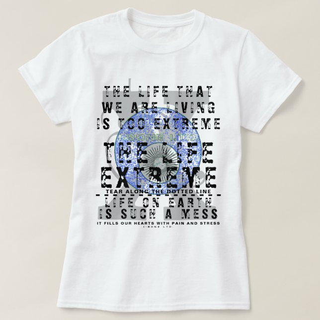 IBONELTD. T-SHIRT THE LIFE EXTREME g (Design framsida)