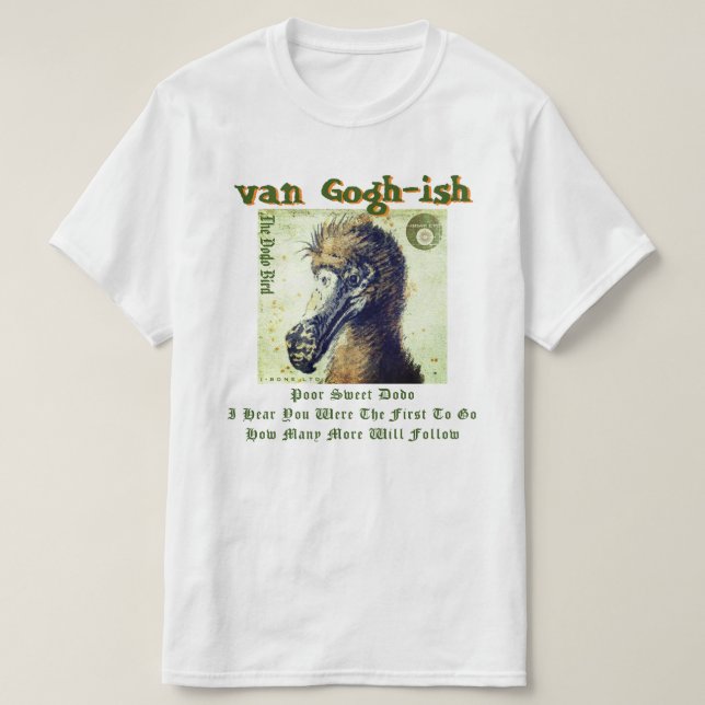 IBONELTD. T-SHIRT VAN GOGHISH DODO (Design framsida)