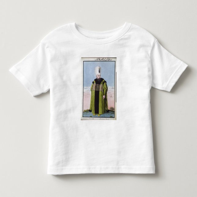 Ibrahim (1615-48) Sultan 1640-48, från 'en T-shirt (Framsida)