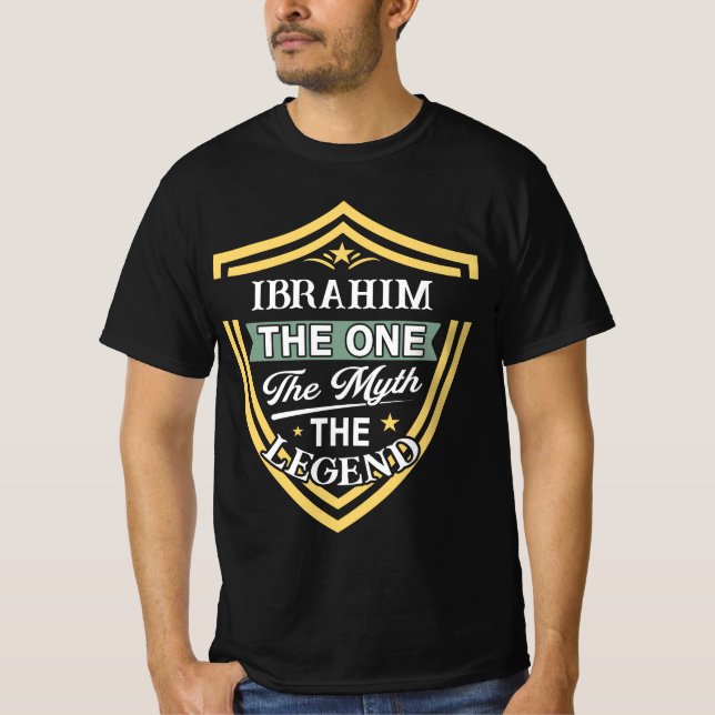 Ibrahim Den Ende Den Myten Legenden T Shirt (Framsida)
