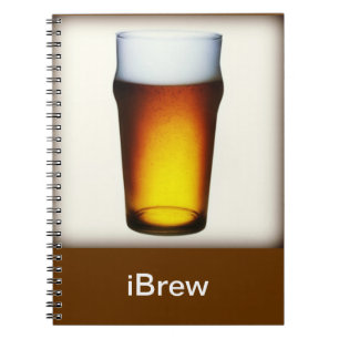iBrew Ale Glas Anteckningsbok Med Spiral
