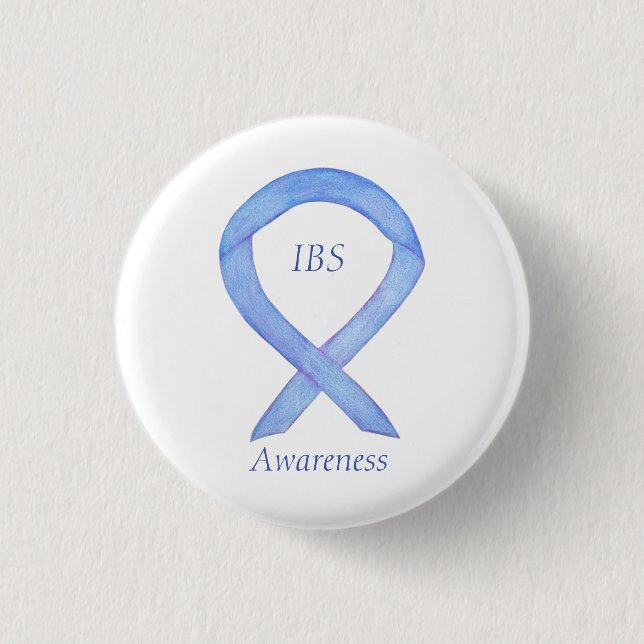 IBS-informationstappen Ribbon Periwinkle Guardian  Knapp (Framsida)