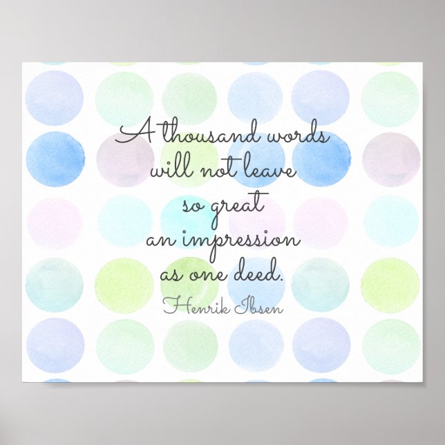 Ibsen Literary Inspirational Quote typography Poster (Framsidan)
