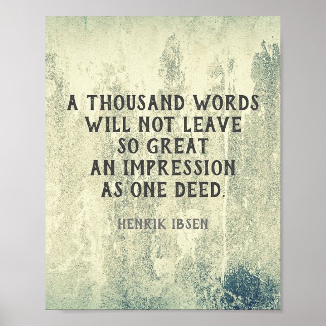Ibsen Literary Inspirational Quote typography Poster (Framsidan)