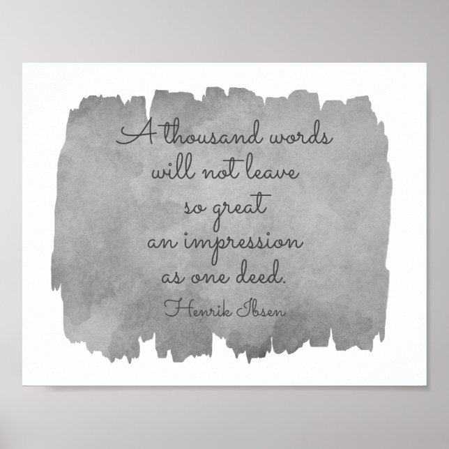 Ibsen Literary Inspirational Quote typography Poster (Framsidan)