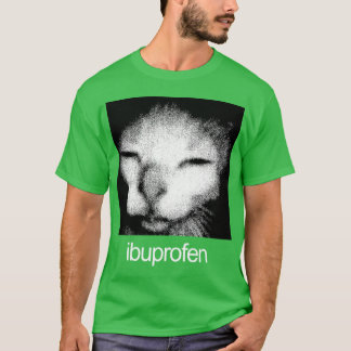 Ibuprofen katt meme-gåva retro t shirt