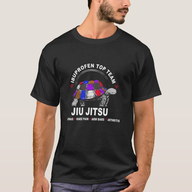Ibuprofen Top Team Jiu Jitsu Långärmad T Shirt (Framsida)