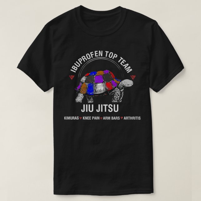 Ibuprofen Top Team Jiu Jitsu T Shirt (Design framsida)
