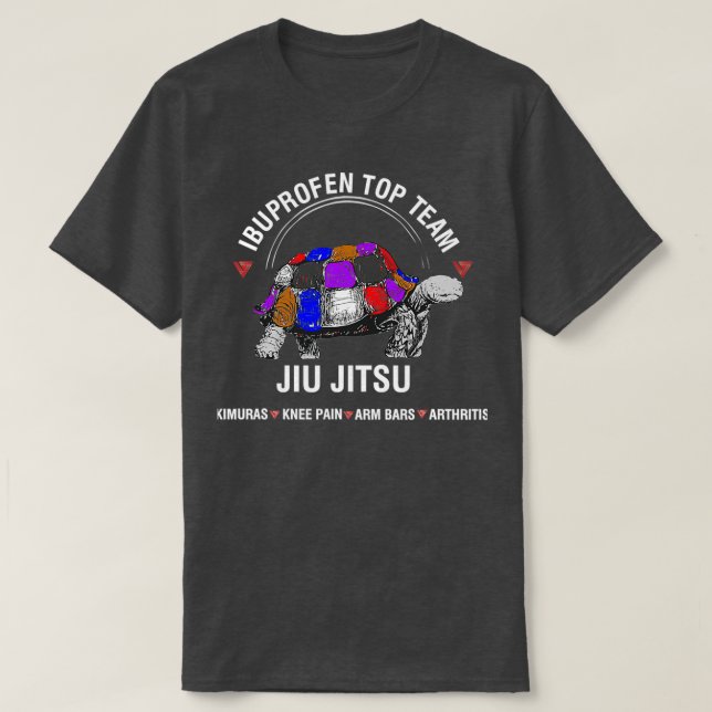Ibuprofen Top Team Jiu Jitsu T Shirt (Design framsida)
