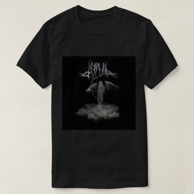 ic3topp för svart ljusmolnängelhäxhus t shirt (Design framsida)