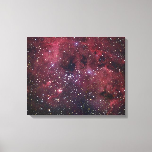IC410 Utsläpp Nebula i AurigaSalvador Canvastryck (Framsida)