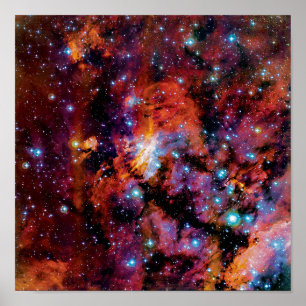 IC 4628 Krabbnebulosan - Färgrik rymdfoto Poster
