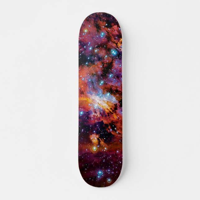 IC 4628 Krabbnebulosan - Färgrik rymdfoto Skateboard Bräda 20,5 Cm (Framsida)