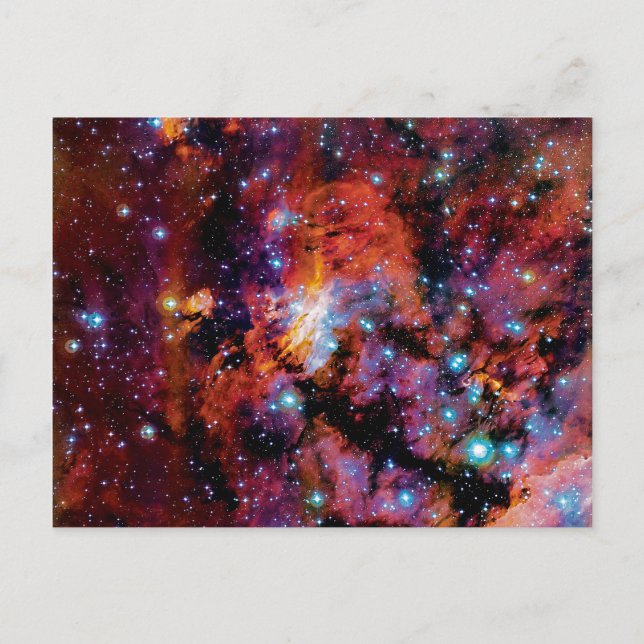 IC 4628 Krabbnebulosan - Färgrik rymdfoto Vykort (Framsida)