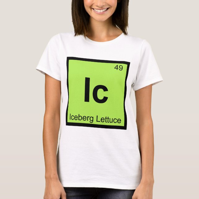 Ic - Isbergssallad Kemi Periodiska Systemet Tröja (Framsida)