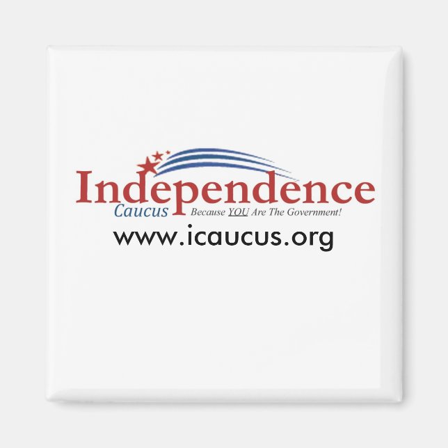 IC logotyp, www.icaucus.org Magnet (Framsidan)