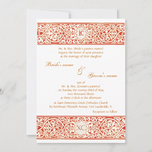 IC röd XC Inbjudningar (Framsida)