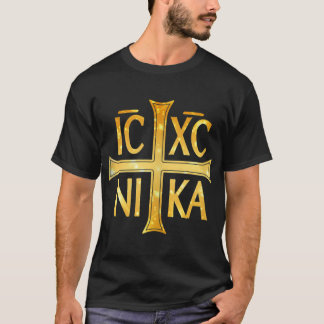 IC XC NIKA Christogram Cross Orthodox Christian Ta T Shirt