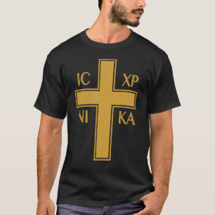 IC XC NIKA Grekiska kristna ortodoxa Christogram T Shirt