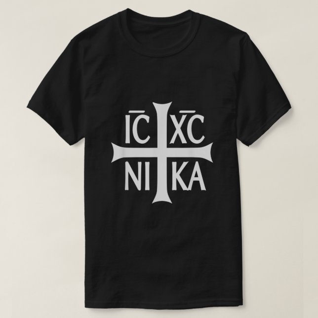 IC XC NIKA Kor Östra Christian Grech Tee Shirt (Design framsida)