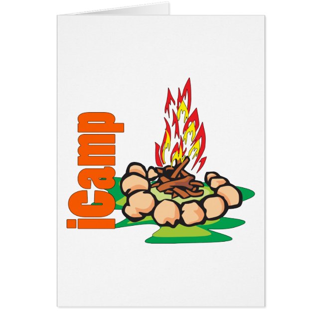 iCamping Shirt Hälsningskort (Framsidan)