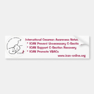 ICAN Bumper Sticker Bildekal